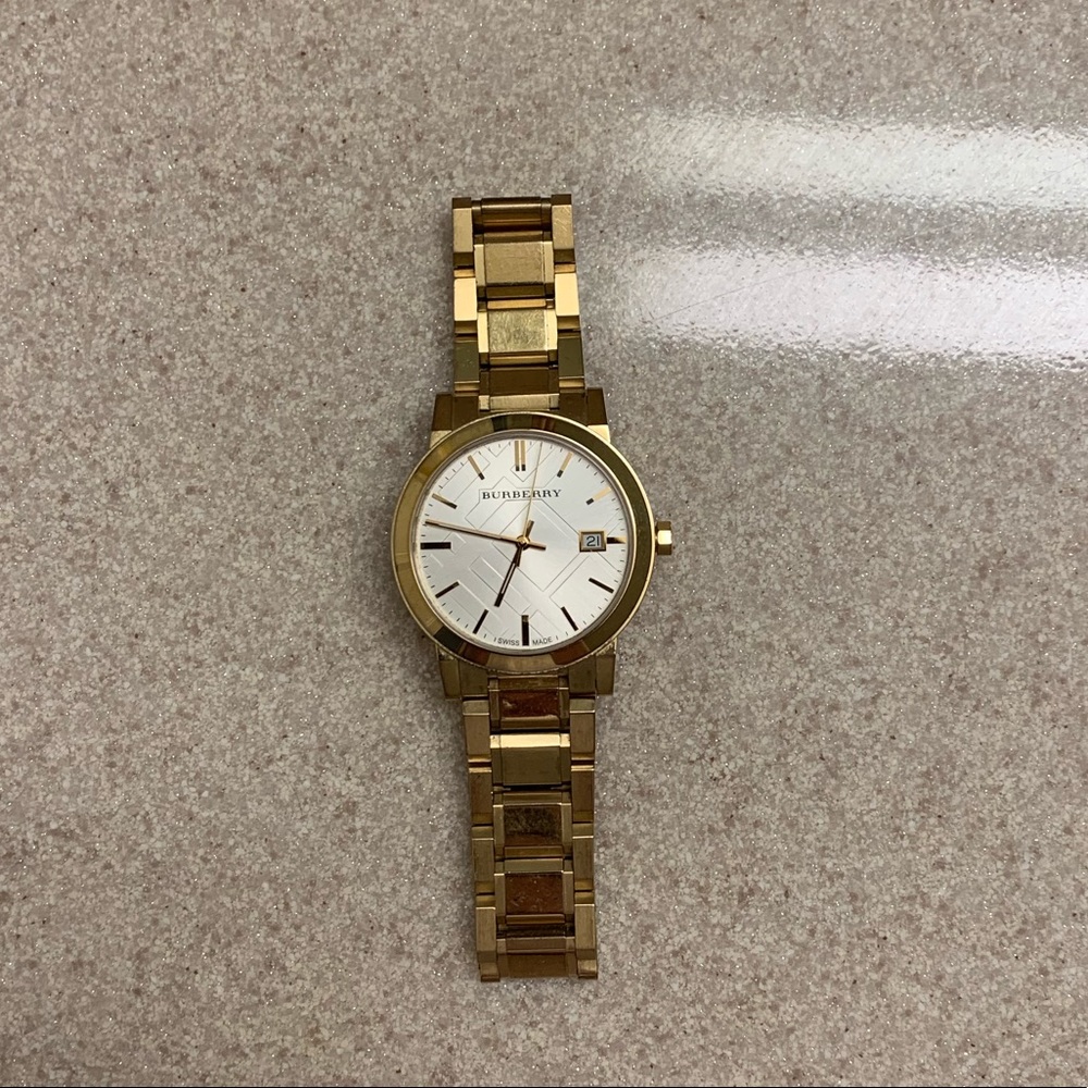 Burberry watch gold